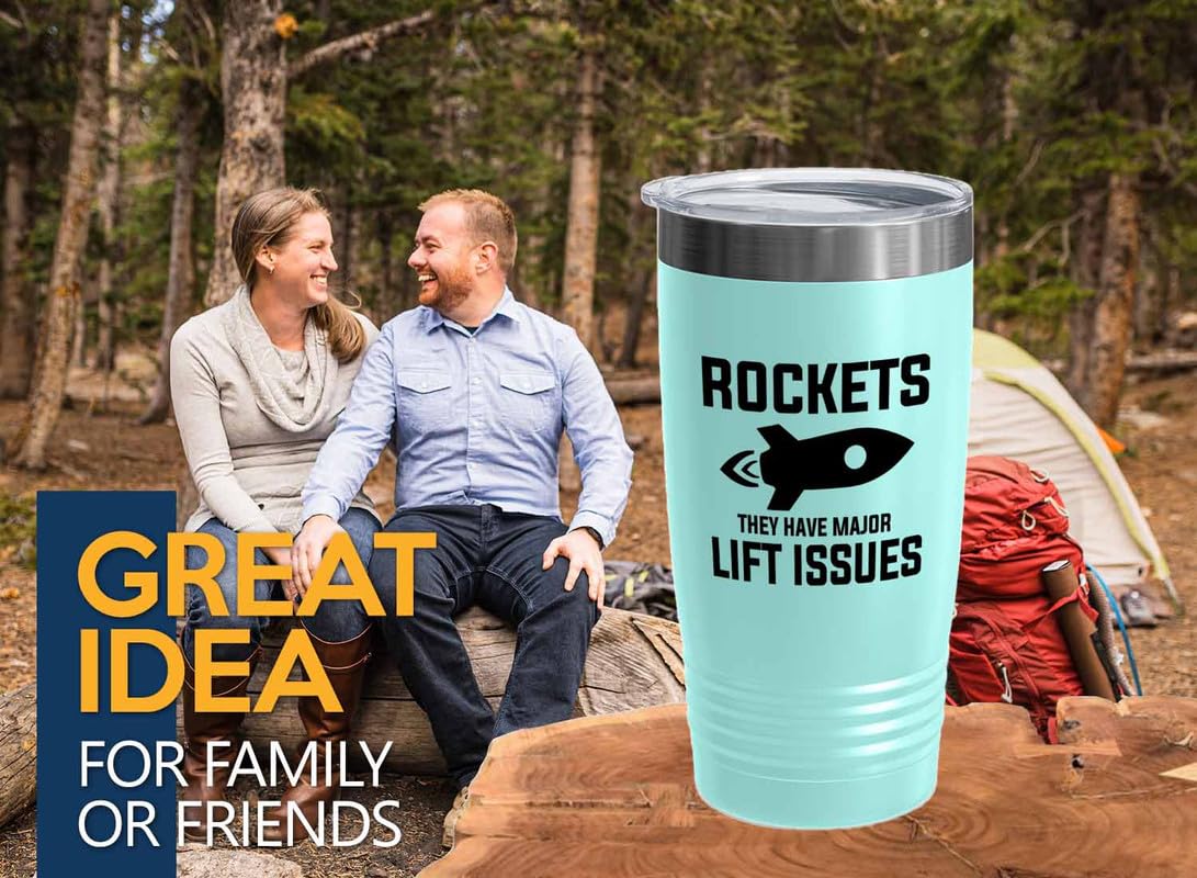 Rocket Science Teal Edition Viking Tumbler 20oz - Rockets They have - Spacecraft Aeronautics Aviation Aircraft Engineering Aerodynamics Technician space lover outer space