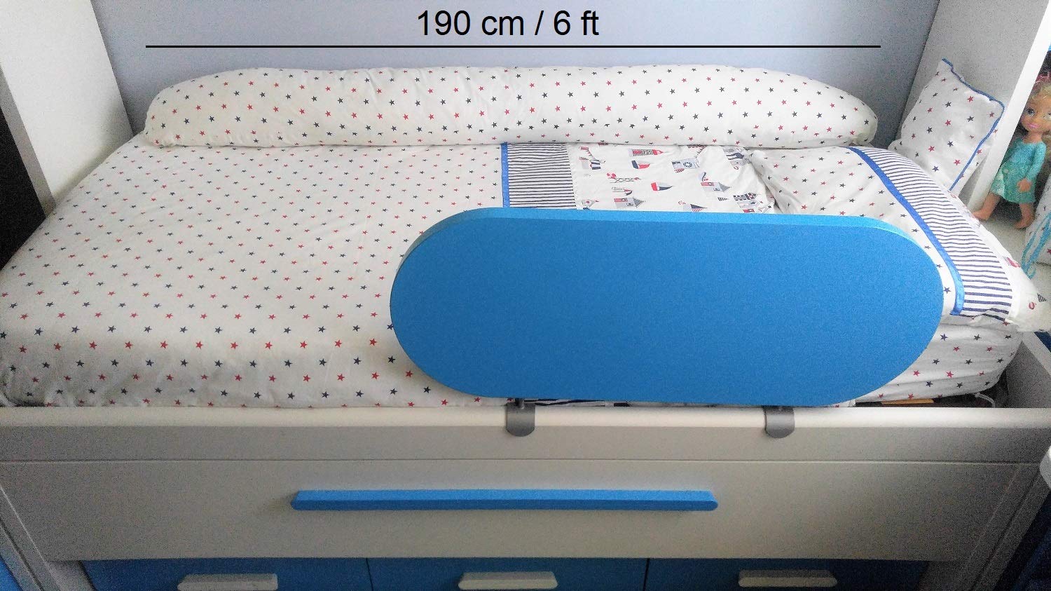 Vizaro - Cojín Lactancia y Dormir Embarazo - Maternal - 190cm - Almohada para Dormir de Lado - Funda 100% Algodón Premium - Hecho UE, OekoTex