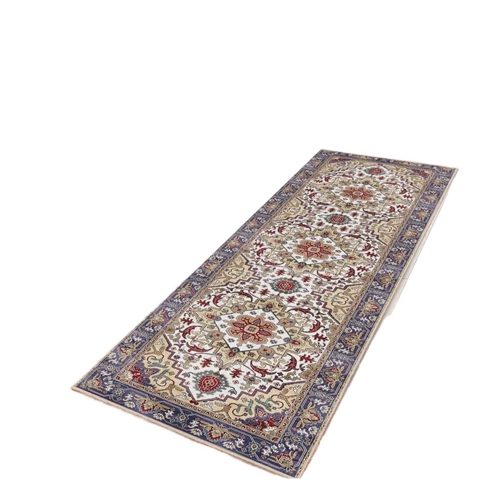 Tapis médaillon vintage décoration maison pour couloir et cuisine