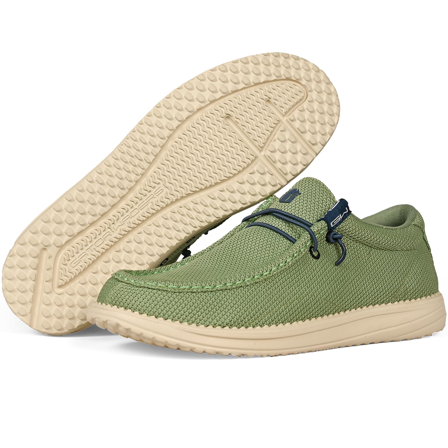 Gator Waders Mens Casual Shoes – Men's Loafers &amp; Slip-Ons Camp Shoes with No-Tie Laces -Arch Support Boat Shoes for Everyday Wear