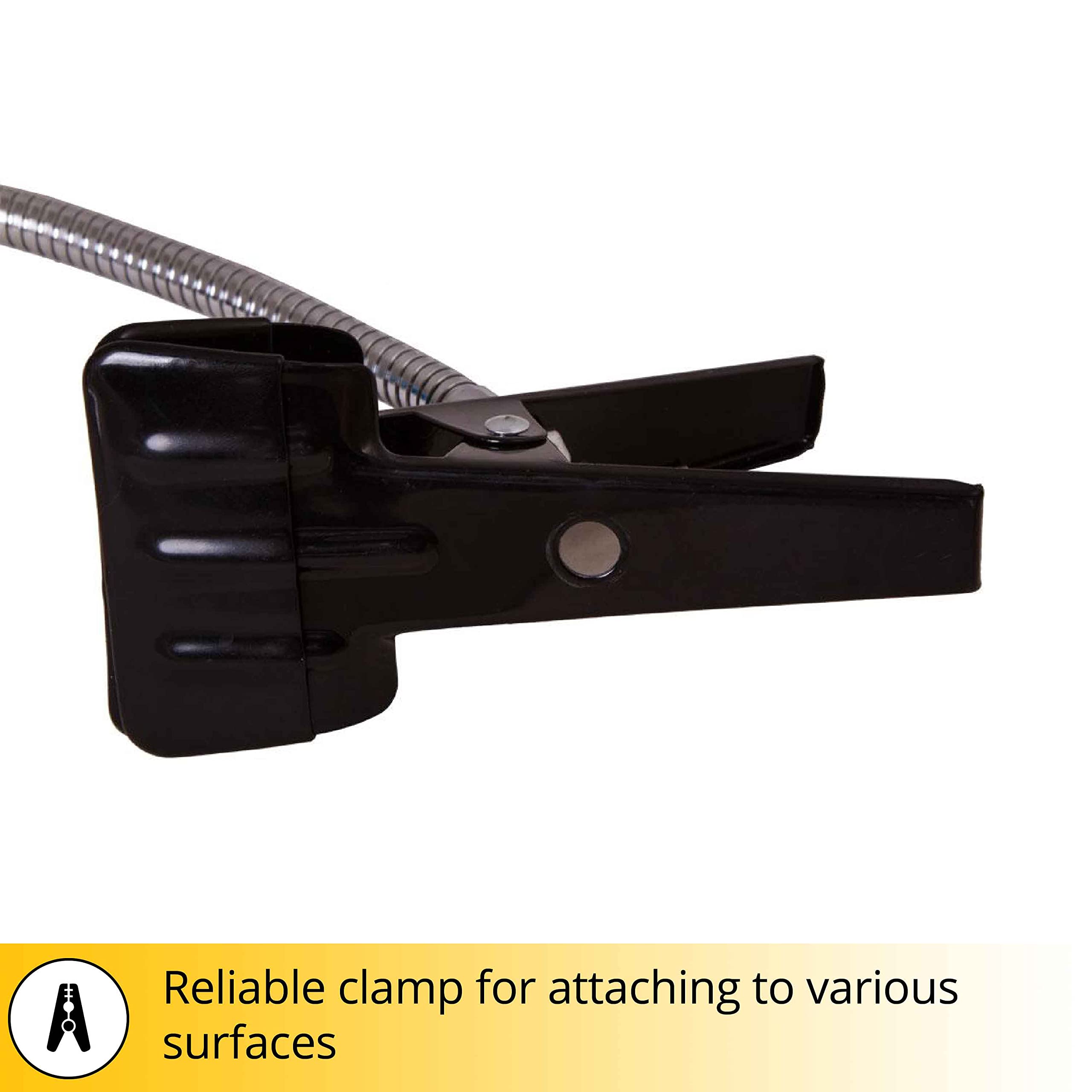 Levenhuk Zeno Desk D9 Tischlupe LED Flexible Halterung | Flexible Lupenhalterung mit LED-Beleuchtung für Hobby, Handwerk und genaue Arbeiten