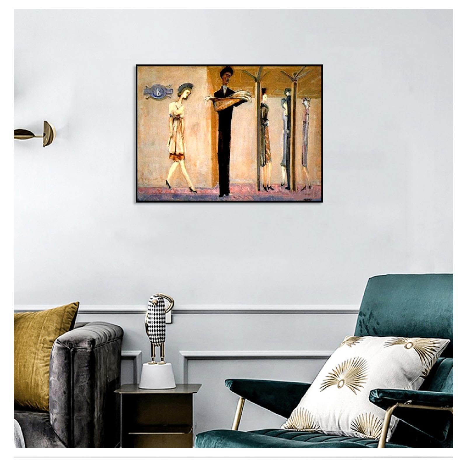 Phyrek123 Dipinti di Mark Rothko Underground Fantasy Stampa Su Tela Astratta Pronto per essere appeso Riproduzione Decorazione murale 70x98cm Cornice nera