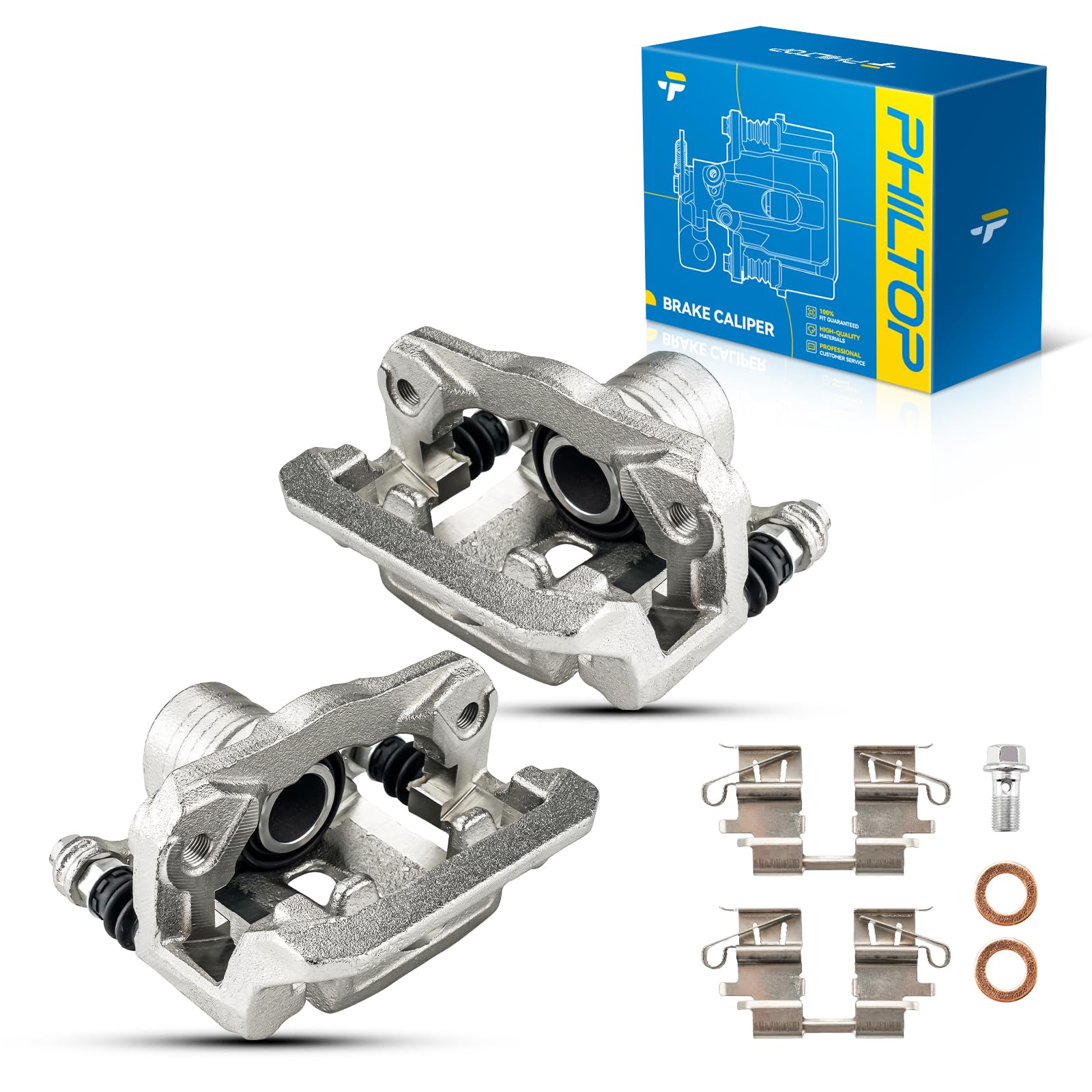 PHILTOP Rear Brake Caliper w/o Pads Compatible with 2005-2012 Pathfinder
