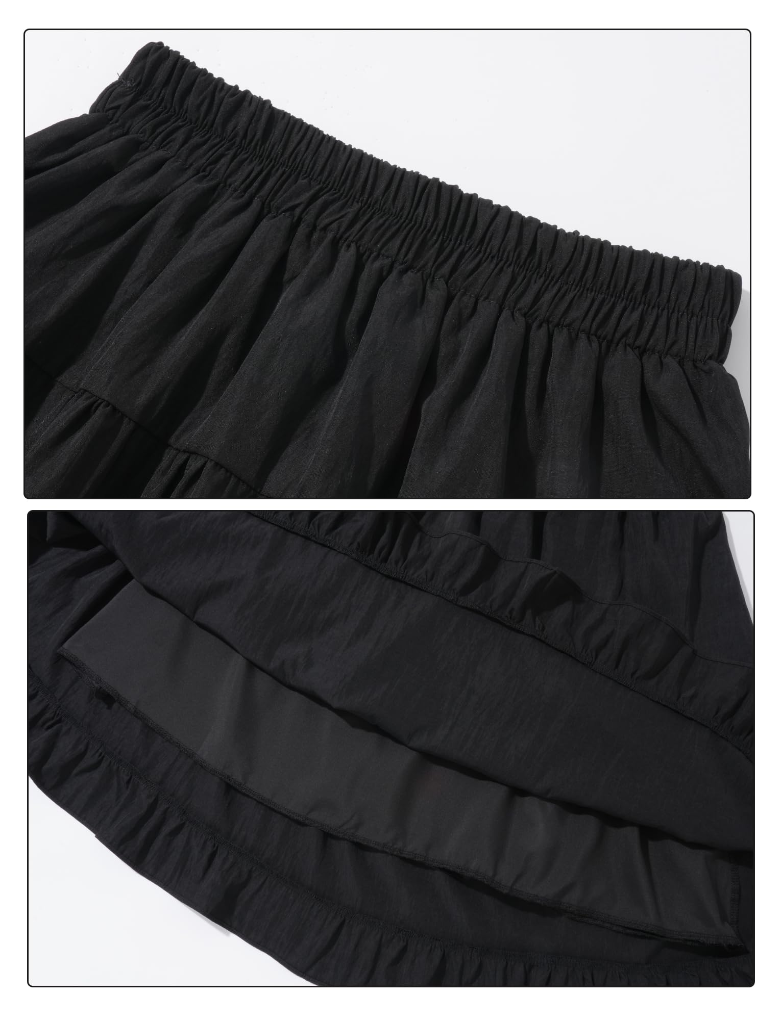 SEAUR Spódnica maxi dla dziewczynek, na lato, długa spódnica, elegancka letnia spódnica, z falbankami, spódnica maxi, elastyczna talia, dla dzieci 130-165 = (EU 122-164)
