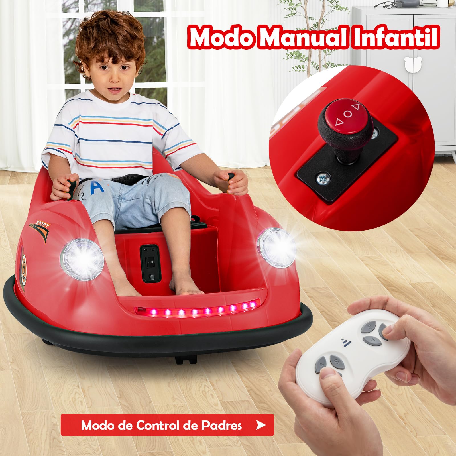 Coche De Choque Eléctrico Para Niños Serenelife Slbupc54 Color Rosa Coche De Choque Eléctrico Para Niños Serenelife Slbupc54 Color Rosa