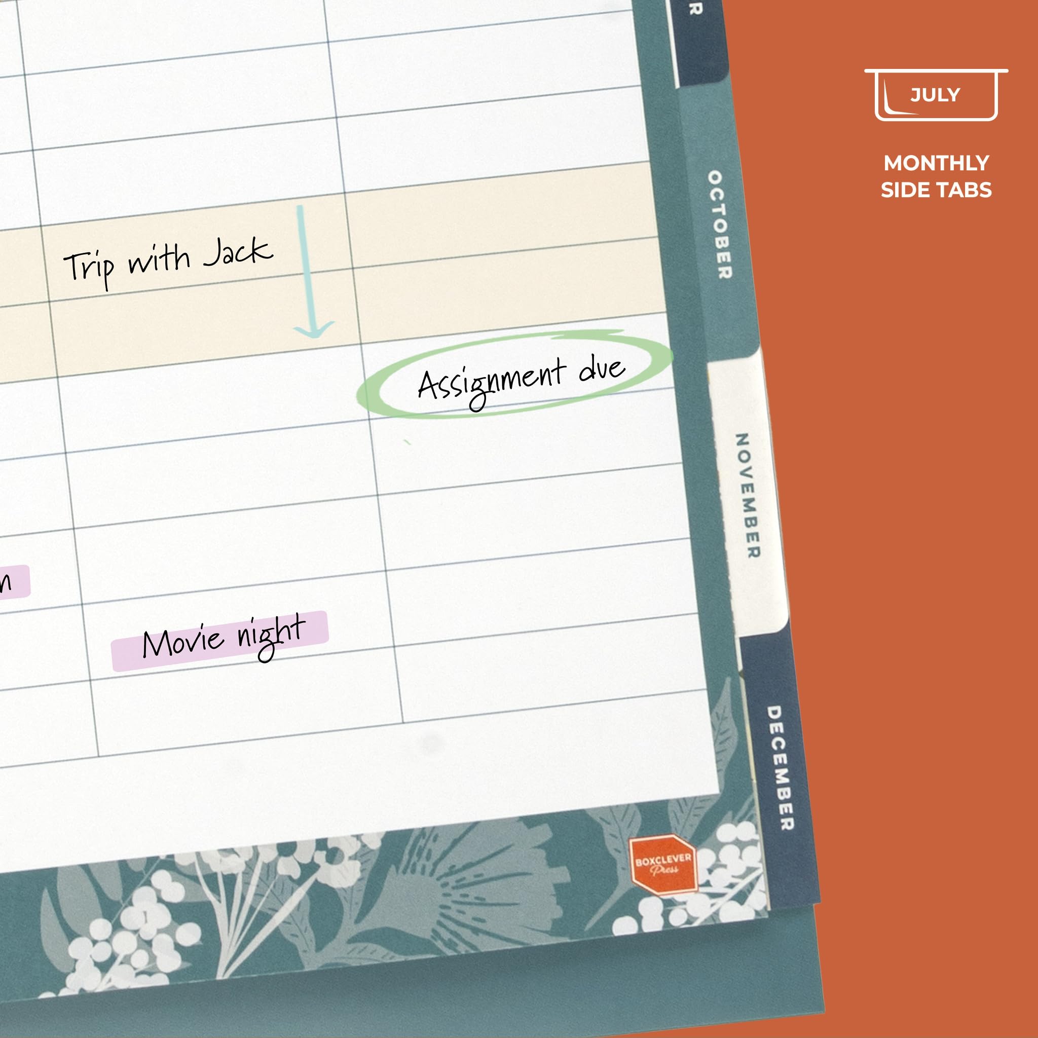 Boxclever Press Family Home Planner 2026 Calendar UK. Spacious Family Calendar 2026 runs Jan - Dec’26. Wall Calendar 2026 with 6 Column Layout. Family Planner 2026 with Tabs & Stickers.