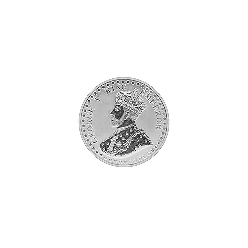 99.9% Pure Silver King George Coin/Sikka with Box for Gifting & Investment Use (5 Grams - 100 Grams)