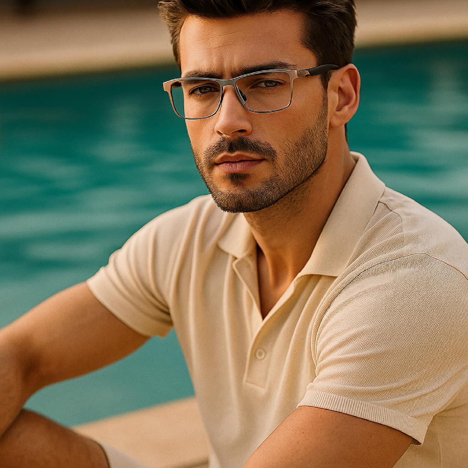 Transition Photochromic Reading Glasses Men Safety Sports Square Sunglasses Readers Fashion Anti UV Ray Eyestrain - Image 4