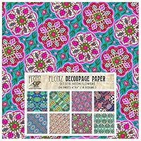 Mooie grote glazen bolvaas met reverse decoupage | Esthers