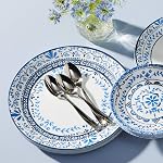 Corelle Portofino Round Dinnerware Set for 6 | Service for 6, 18 Piece Set | Easy-to-Clean Plates and Bowls | Proudly Made in The USA | Triple Layer Strong Glass is Resistant to Chips and Cracks