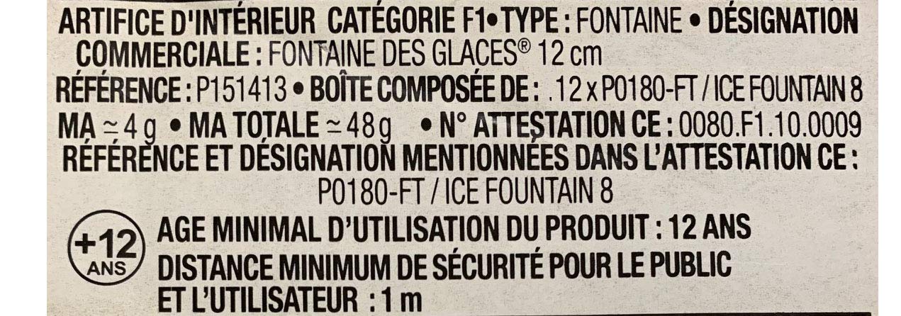 Jet de scène 3m 60sec Lot de 6 CAT C1