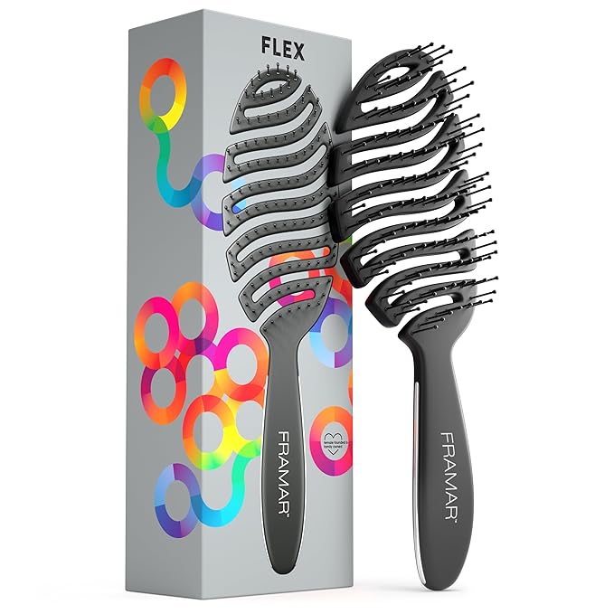 3 Pack Professional Hard Bristle Slick Back Hair Brush Suitable For Women & Men - Edge Control Smoothing Brush * Beard & Hair Styling Tool, Salon-Quality Portable Brush For Sleek Styles, Gifts For Men - View #9