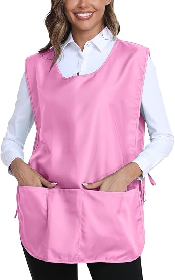 Xeoxarel Unisex Cobbler Apron with 3 Deep Pockets, Smock Vest Apron