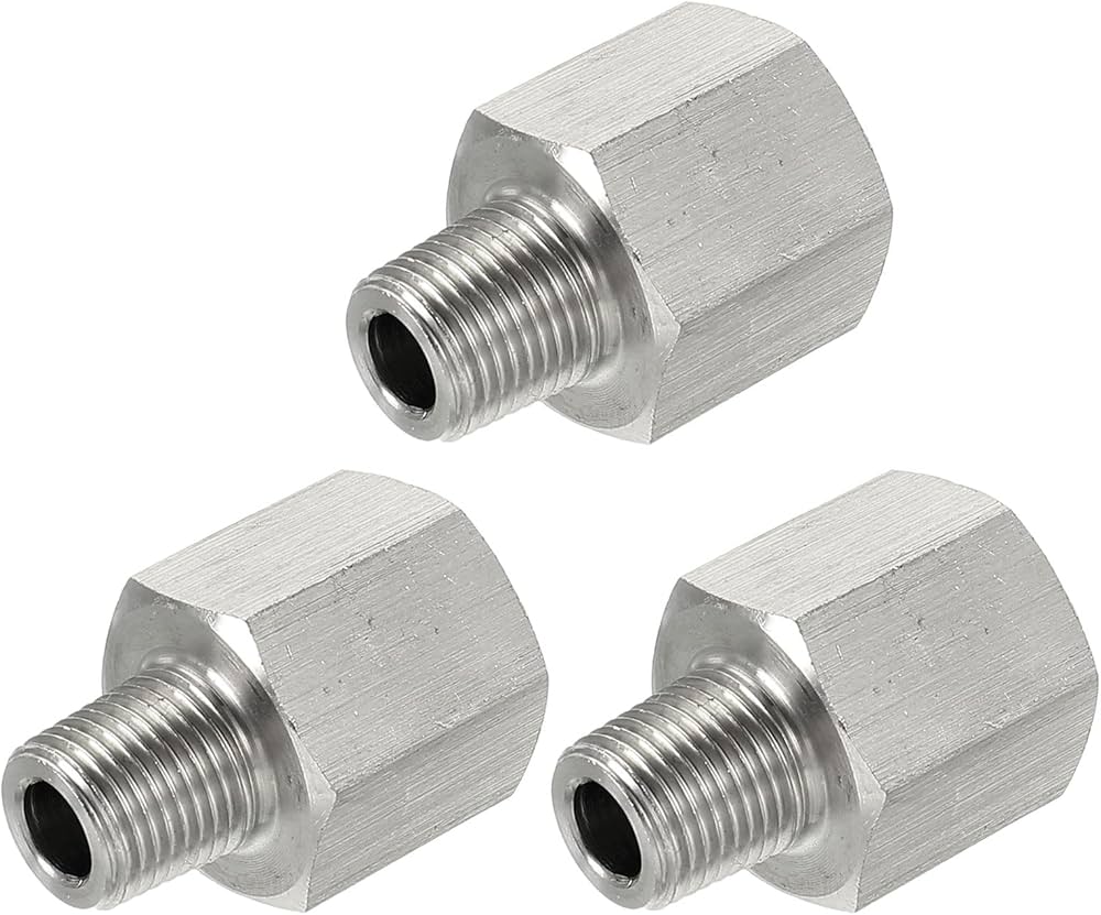 Amazon.co.jp: uxcell 六角レデューサーブッシング 1/8 PTオス-1/4 PT