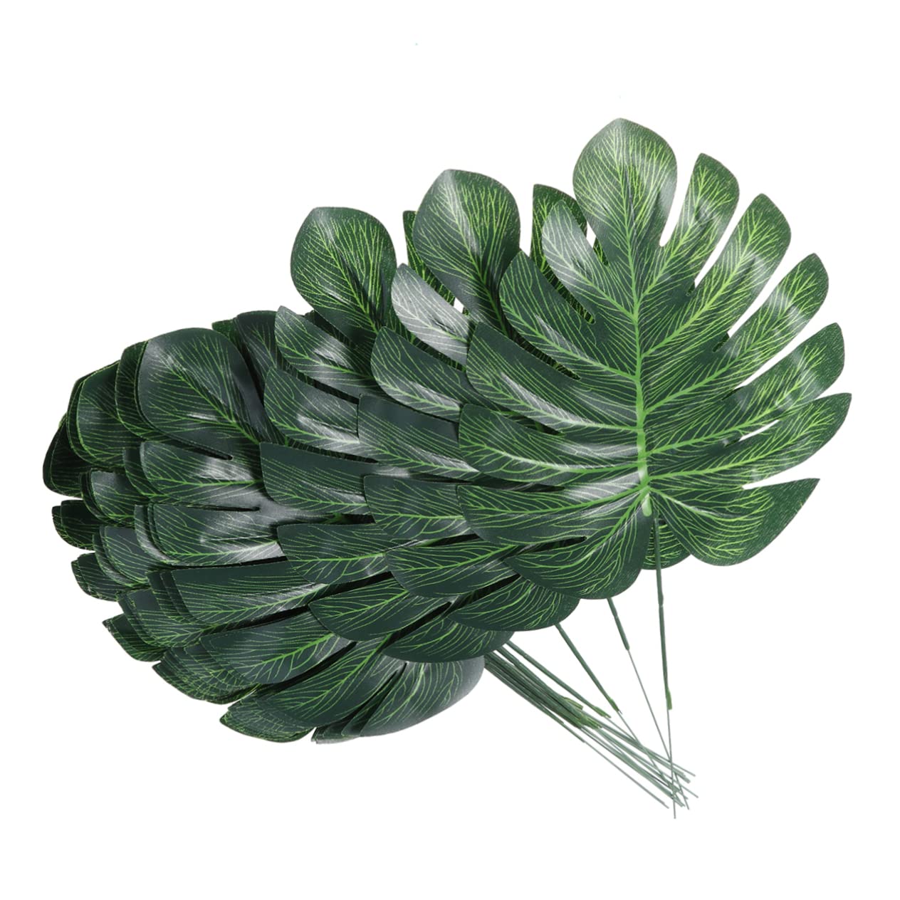 PRETYZOOM 2 Set Di Foglie Finte Foglie Artificiali Mini Foglie Di Monstera Per La Decorazione Di Casa Ufficio Bar 30 Pezzi * 2