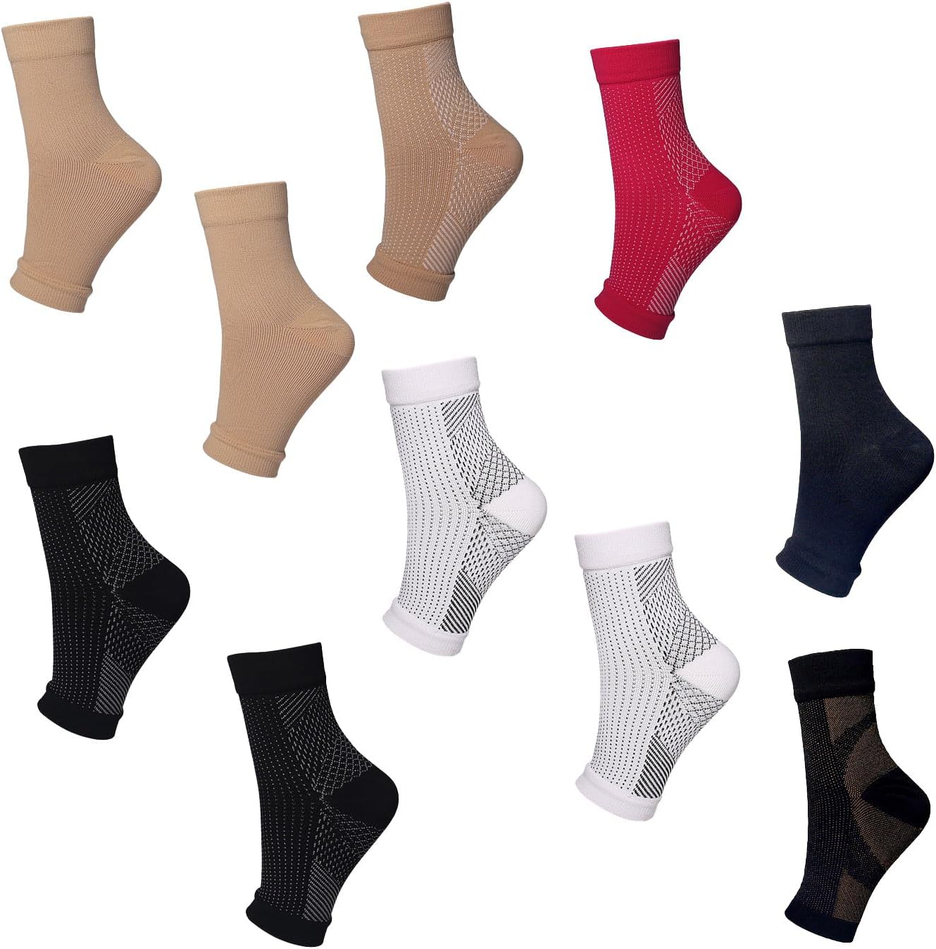 QQLADY Stunor - Dr.Neuropathy Socks,Connecy Socks - Dr.Neuropathy Socks,Soothe Relief Compression Ankle Socks，Sports Compression Socks
