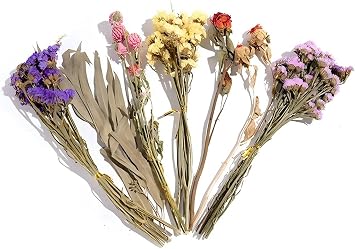 Flower Hamster Bedding Mice Habitat Enclosure Decor Small Animal Flowers Habitat Decor Natural Ear of Grain Flower Hamster Sprays for Gerbils