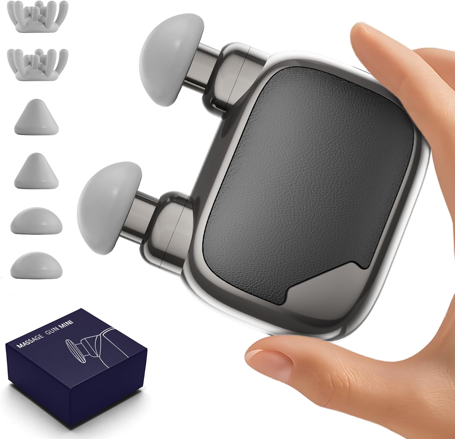 LEERCON Massage Gun Pocket, Powerful Mini Massage Gun Brushless Motor - Deep Tissue Portable Handheld Massager for Pain Relief, Gift for Men Women Athletes