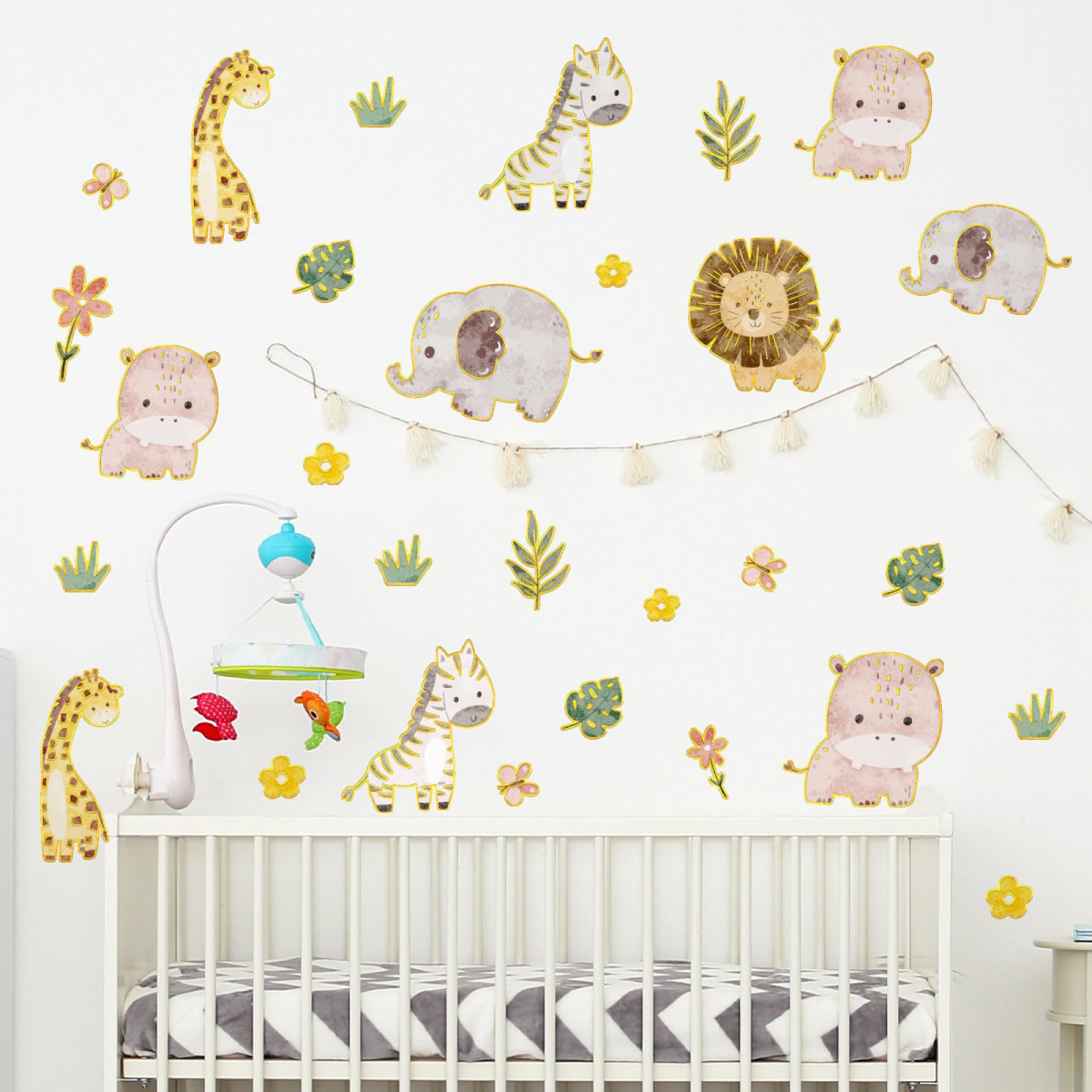 Stickers muraux animaux pour transformer le salon en espace convivial