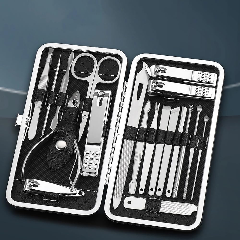 1PC 16 in 1 Stainless Steel Manicure Set Professional Nail Clipper Kit of Pedicure Tools Ingrown Toe Nail — view 3