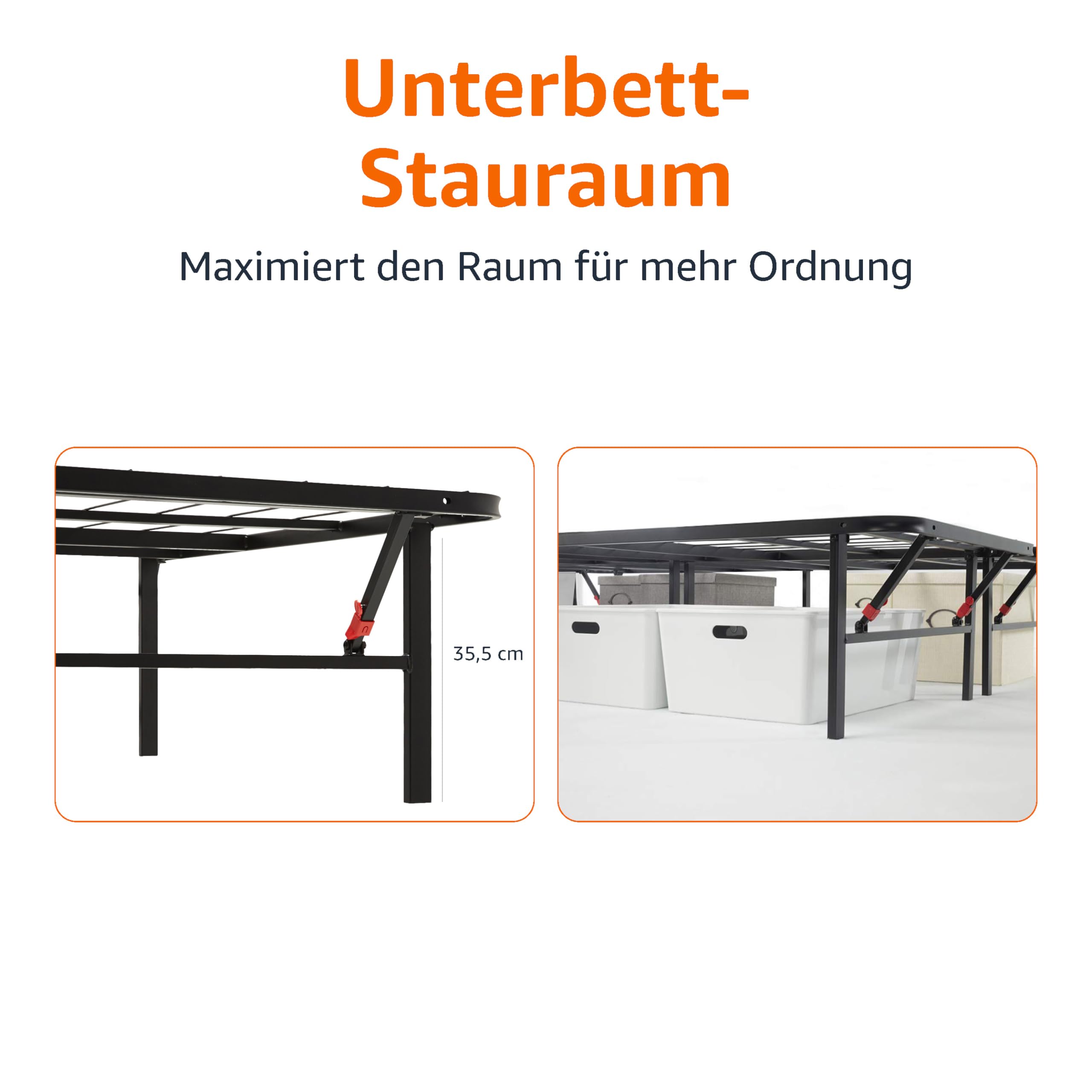 MOG/i-Flair 180x200x35,5 Cm Metallbett Plattform Be Produktbild-Vorschau 6