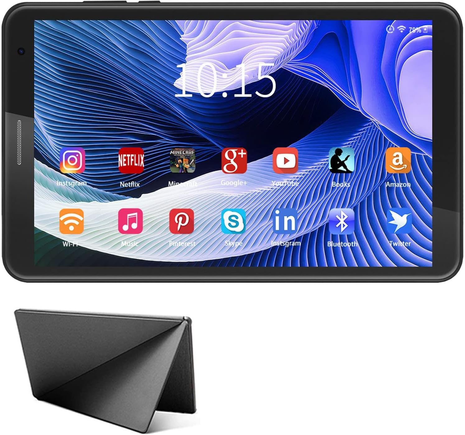 8 Inch Tablet Android 10.0, Quad Cord, 32GB ROM 3GB RAM 128GB Scalable, WIFI, Cameras, 1280 * 800 HD IPS Screen - DUODUOGO E8 Inch Tablet Pad GMS Google Certification (Red) (Gray)