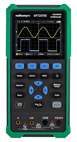 Osciloscopio de mano (2 canales, 40 MHz, generador de señal)