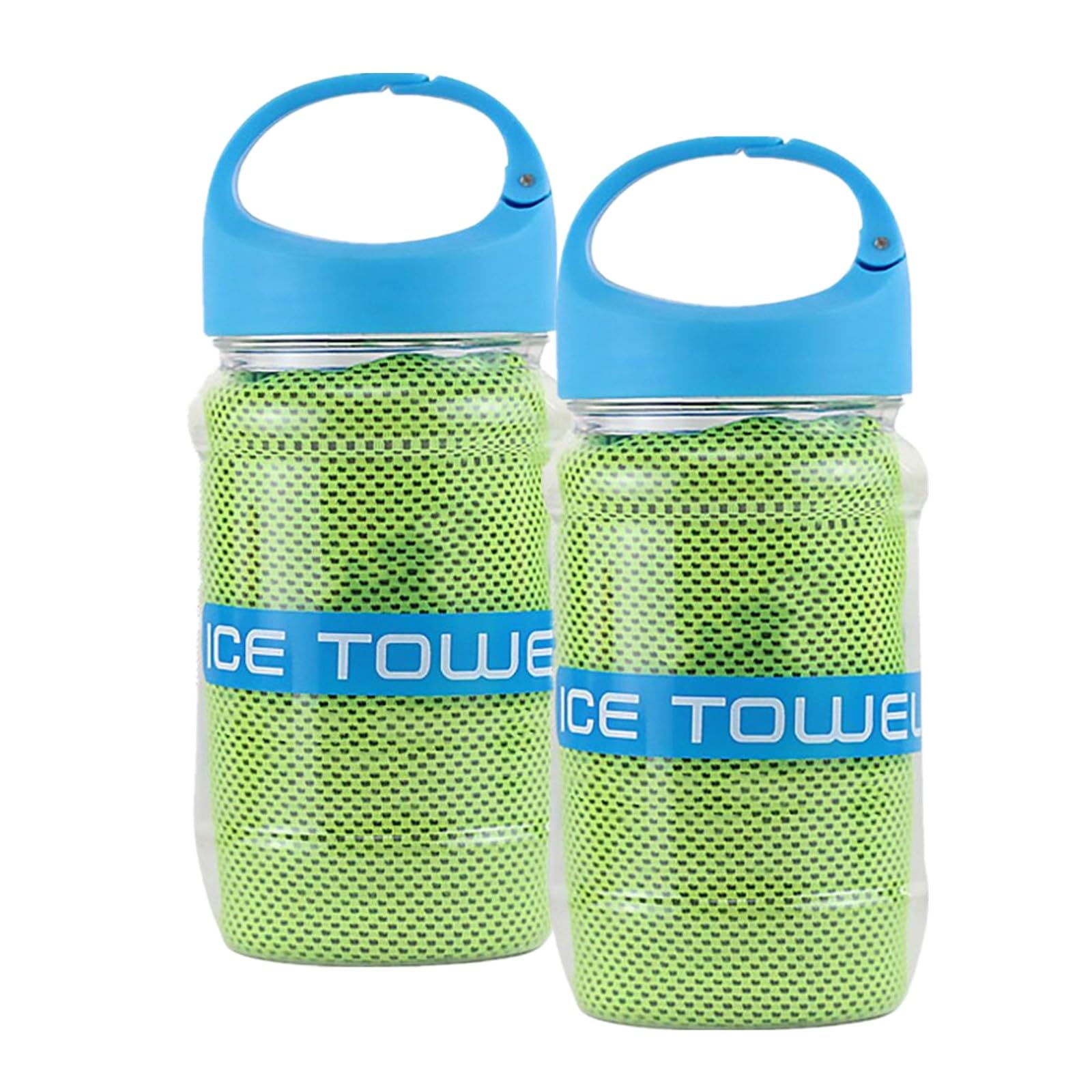 2 Pack Cooling Towels 120x30 cm, Microfiber Cool Ice Towel for Neck, Soft Breathable Sweat Gym Towel, Stay Cool Towels for Sport, Yoga, Golf, Running, Camping & Hot Weather