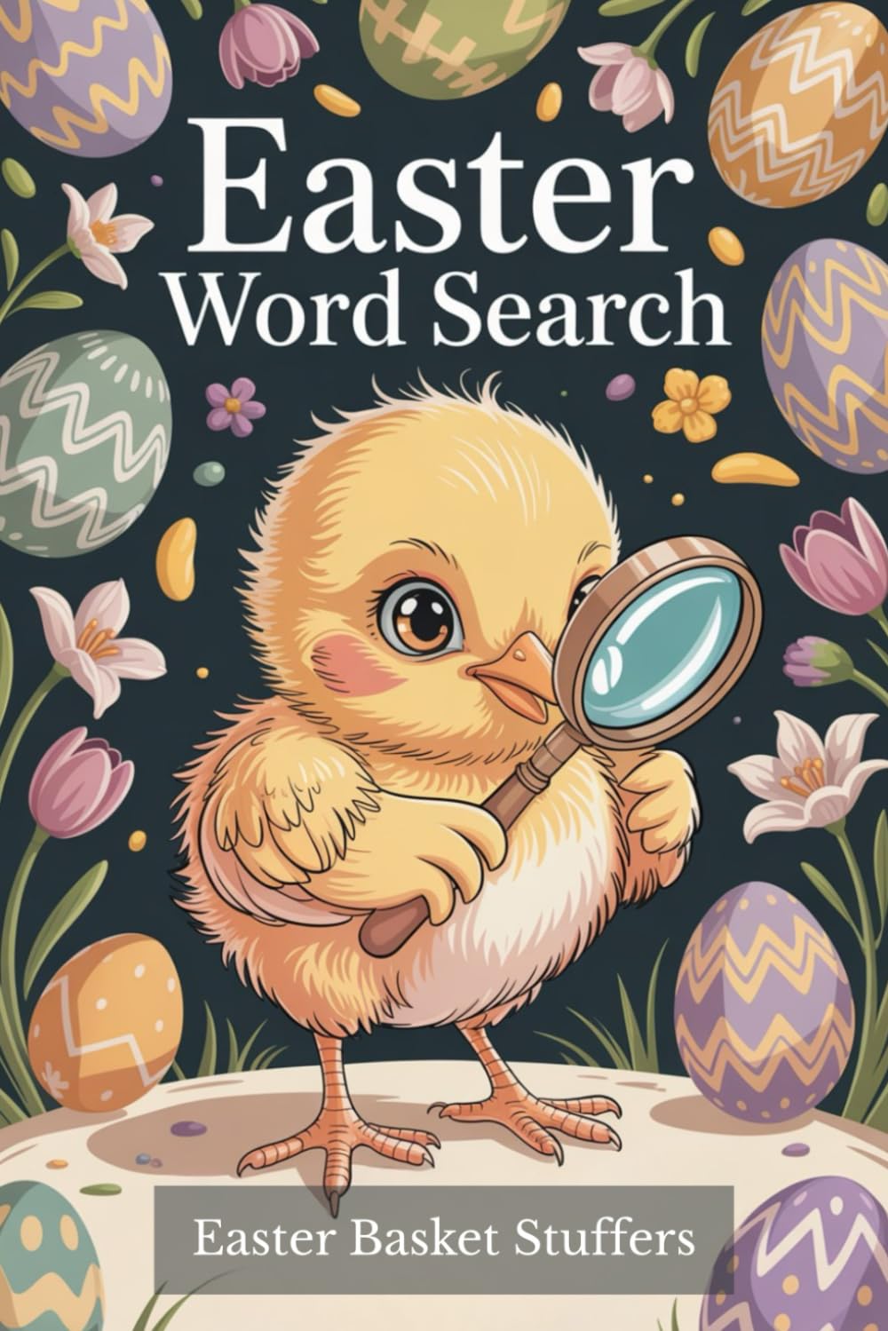 Easter Basket Stuffers: Word Search Book for Adults: Relaxation Holiday Puzzles for Men and Women with Solutions