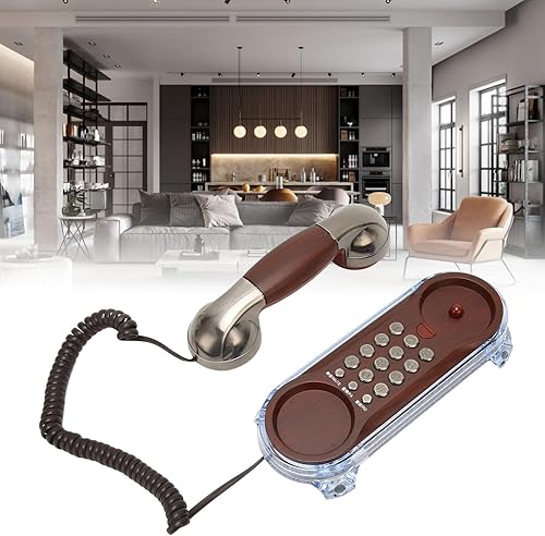 Miniatura 3 de Teléfonos fijos para el hogar, teléfonos de pared, teléfono con cable para personas mayores, teléfono doméstico retro terrestre, teléfono fijo