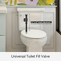 Vista 6 de R&T Válvula de llenado de inodoro A1320, kit de reparación de inodoro dentro del tanque, kit de repuesto universal para inodoro, fugas de inodoro
