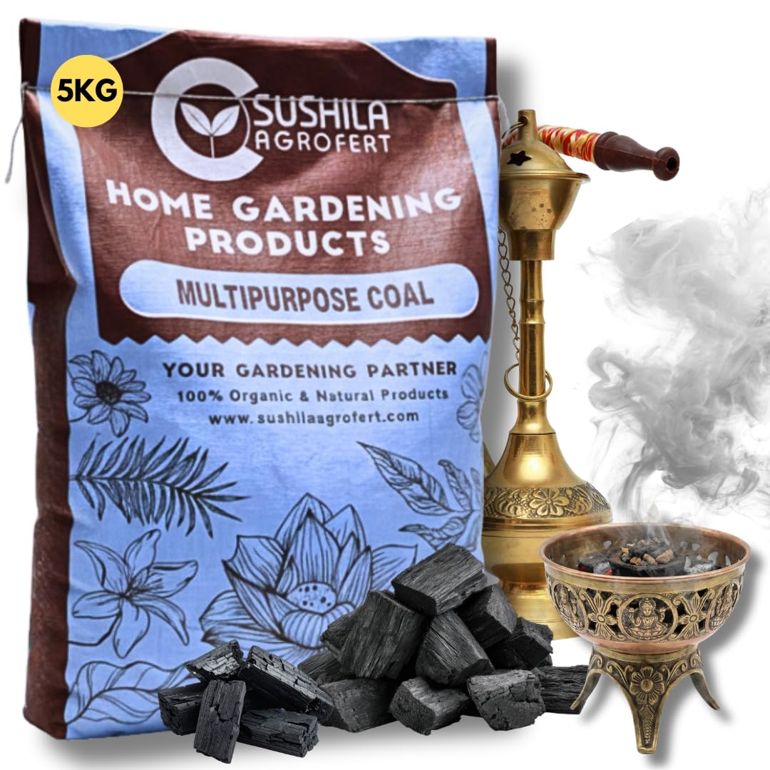 Natural Wood Charcoal 1KG - BBQ, Gardening & More -10 Natural Wood Charcoal 1KG - BBQ, Gardening & More -10