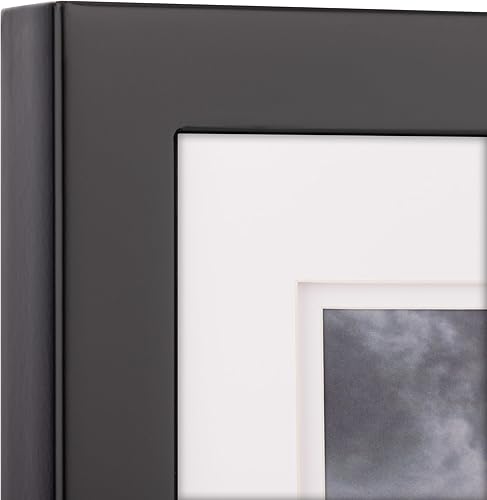 Miniatura 10 de Gallery Solutions - Marco de fotos, con paspartú doble Airfloat, para pared, de 8 x 10 pulgadas, negroblanco, modelo 05FW1578E