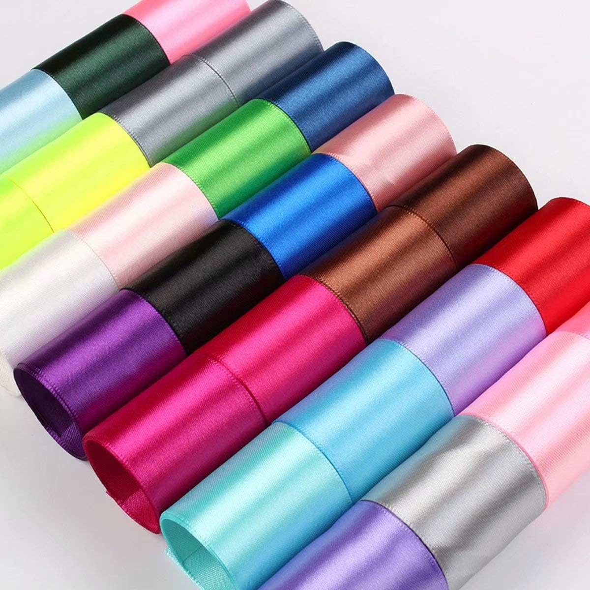 Solid Color Ribbon - 1" Wide 125" Single-Sided Ribbon Roll for Pull Bow, Christmas Gift Knot Box, Sewing Items, Gift Wrapping, Invitation Decoration