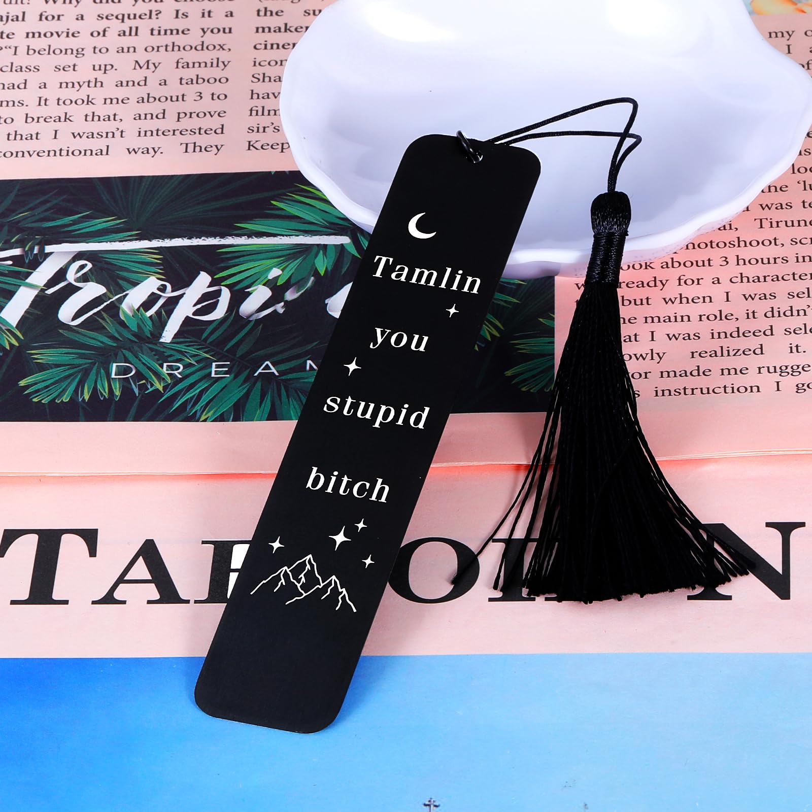 Book Accessories ACOTAR Bookmark Merchandise - Stainless Steel Book ...