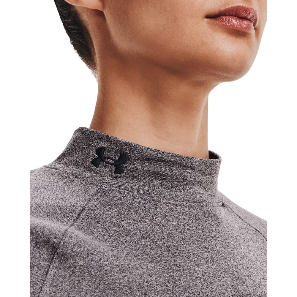 Under Armour UA CG Authentics Mockneck Haut à col Polo Ultra-Chaud pour Femmes, Top de Course Thermique à Manches Longues avec Technologie Anti-Odeur Femme (Lot de 1)