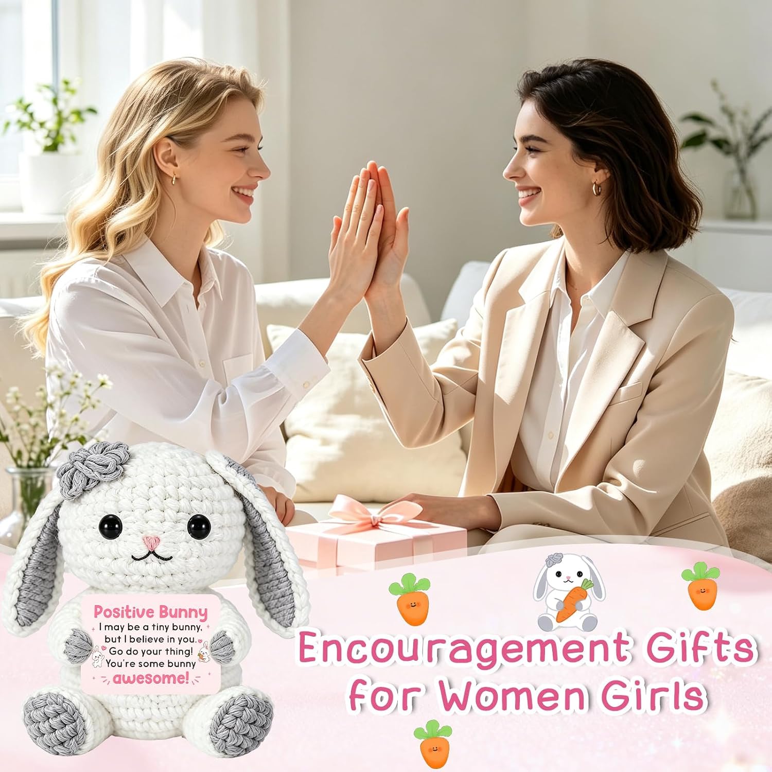 Positive School Supplies for Teen Girls Crochet Bunny image 5
