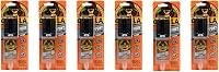 Gorilla 2-Part Epoxy 5 Minute Set Clear Syringe (Pack of 6) - Tough Bonds for Metal, Wood, Plastics & More