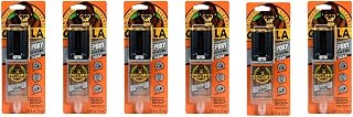 Gorilla 2-Part Epoxy 5 Minute Set Clear Syringe (Pack of 6) - Tough Bonds for Metal, Wood, Plastics & More