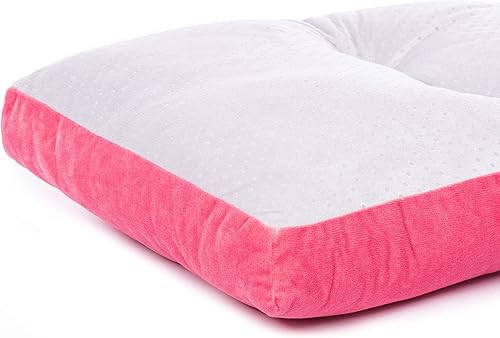 Miniatura 6 de Cojín de banco, cojines de banco con mechones antideslizantes para columpio, almacenamiento de zapatos, asiento de ventana (45" x 18", rosa)