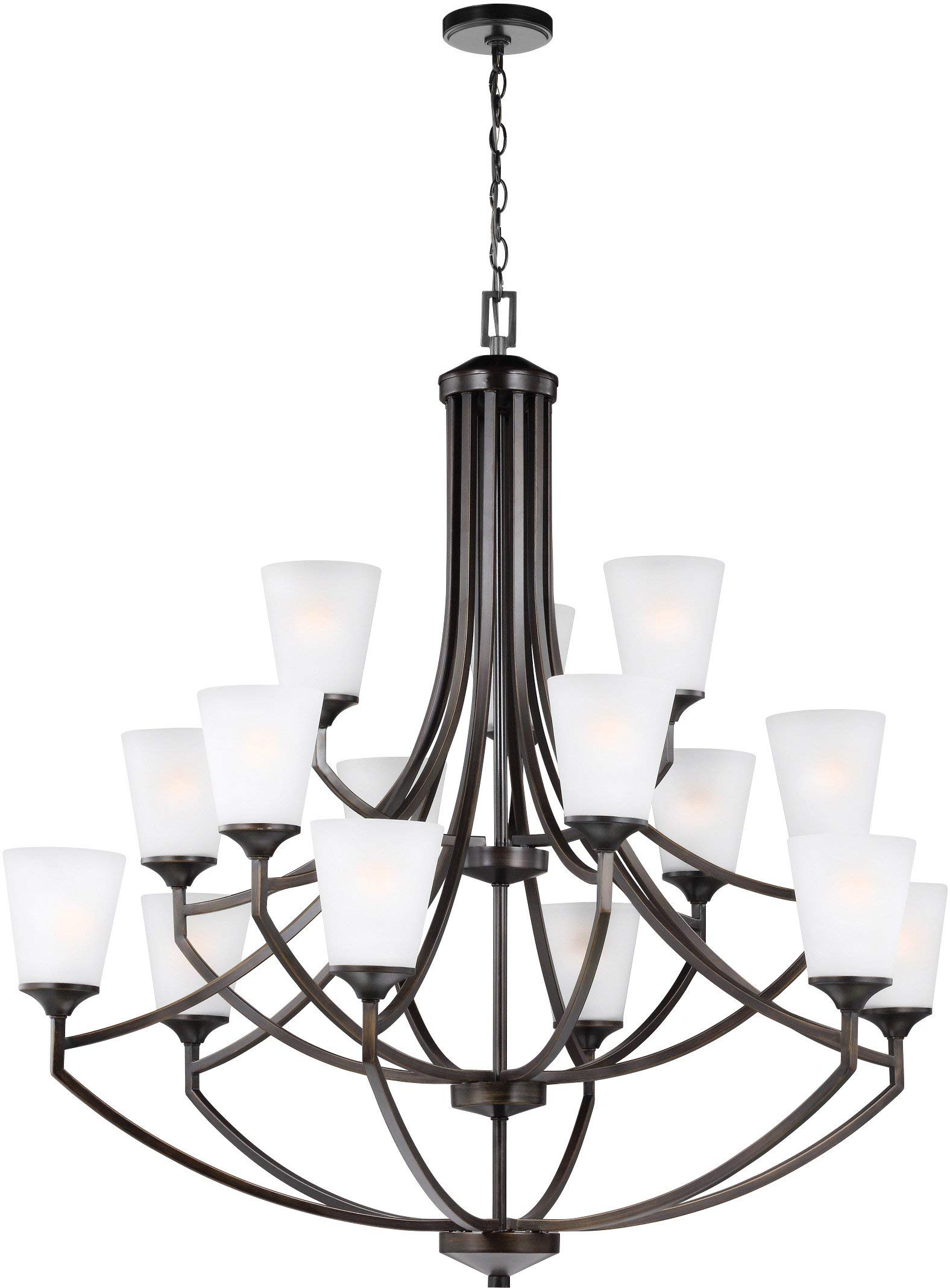 Seagull 3124515-710 15 Light Chandelier, Fifteen, Bronze/Dark