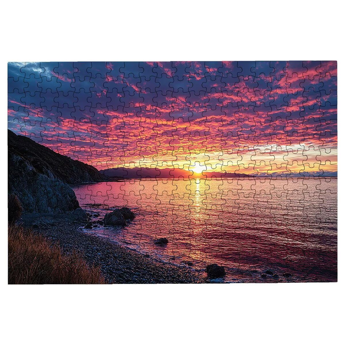 Puzzle 1500 Pezzi Paesaggi, Puzzle Tramonto per Adulti, Puzzles in Legno Intrattenimento Creativo, Divertimento, Puzzles Educativi Classici con Confezione di Alta Qualità Idea Regalo Donna Decor -3126