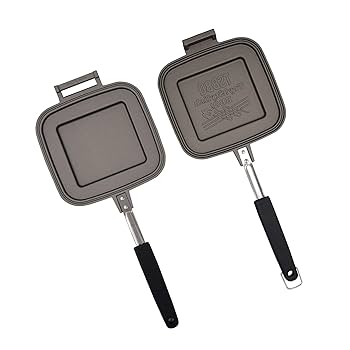 Snow Peak - 村の鍛冶屋 TSBBQ ホットサンドメーカー　シルバー 燕三条製】TSBBQ ホットサンドメーカー［TSBBQ-004］パン耳の