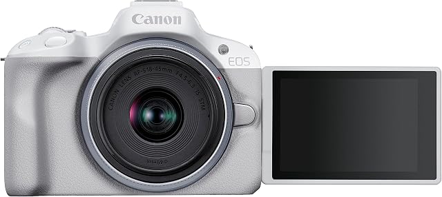 Canon EOS R50 Cámara Mirrorless APS-C 24.2MP Compacta y Ligera