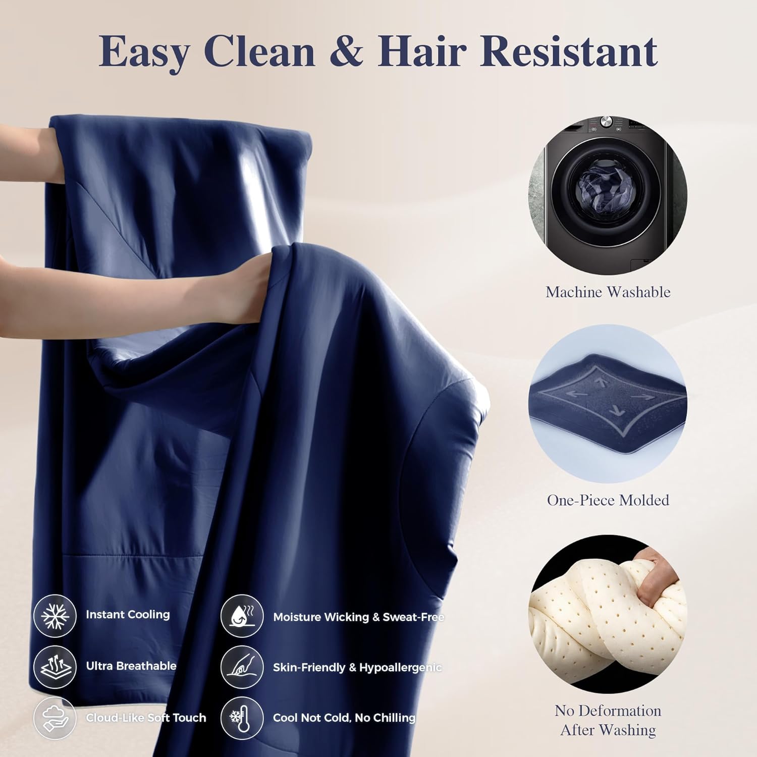 Cooling Comforter & Cooling Blanket for Hot Sleepers Better Cooling with Instant Cool Touch Technology | 10xCooler | Q-Max 0.46 | Lightweight Double-Sided Breathable Gift for Women, Men & Teens,Queen