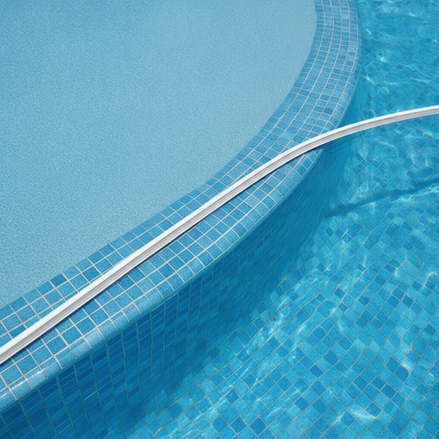 Flexible Bead Wedge Lock Strip Easy to Install Pool Liner Bead Lock White Liner Coping Strip with T-Shaped Coiled for Homeowners, 60FT-image-8