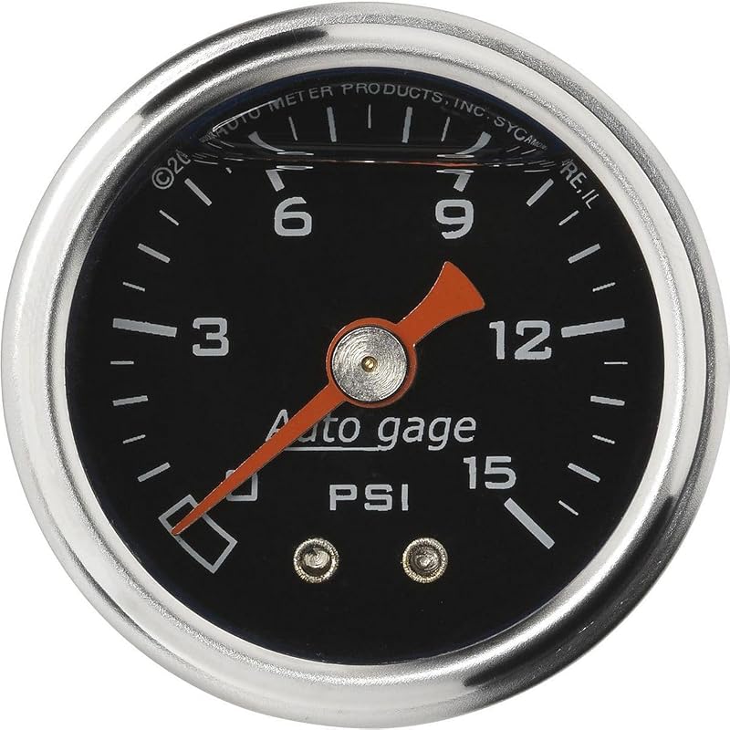 Manômetro de pressão de combustível AUTO METER 2172 com conexão NPT – 1 unidade