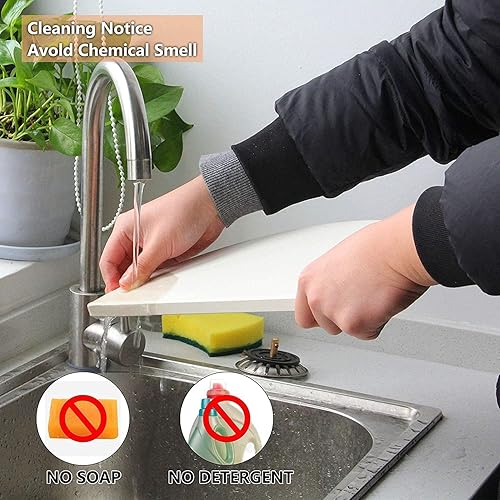 Miniatura 6 de Mencious - Condensador de piedra de pizza de media luna de 15 pulgadas, deflector de calor de cerámica resistente, platos para pizza y piedra para