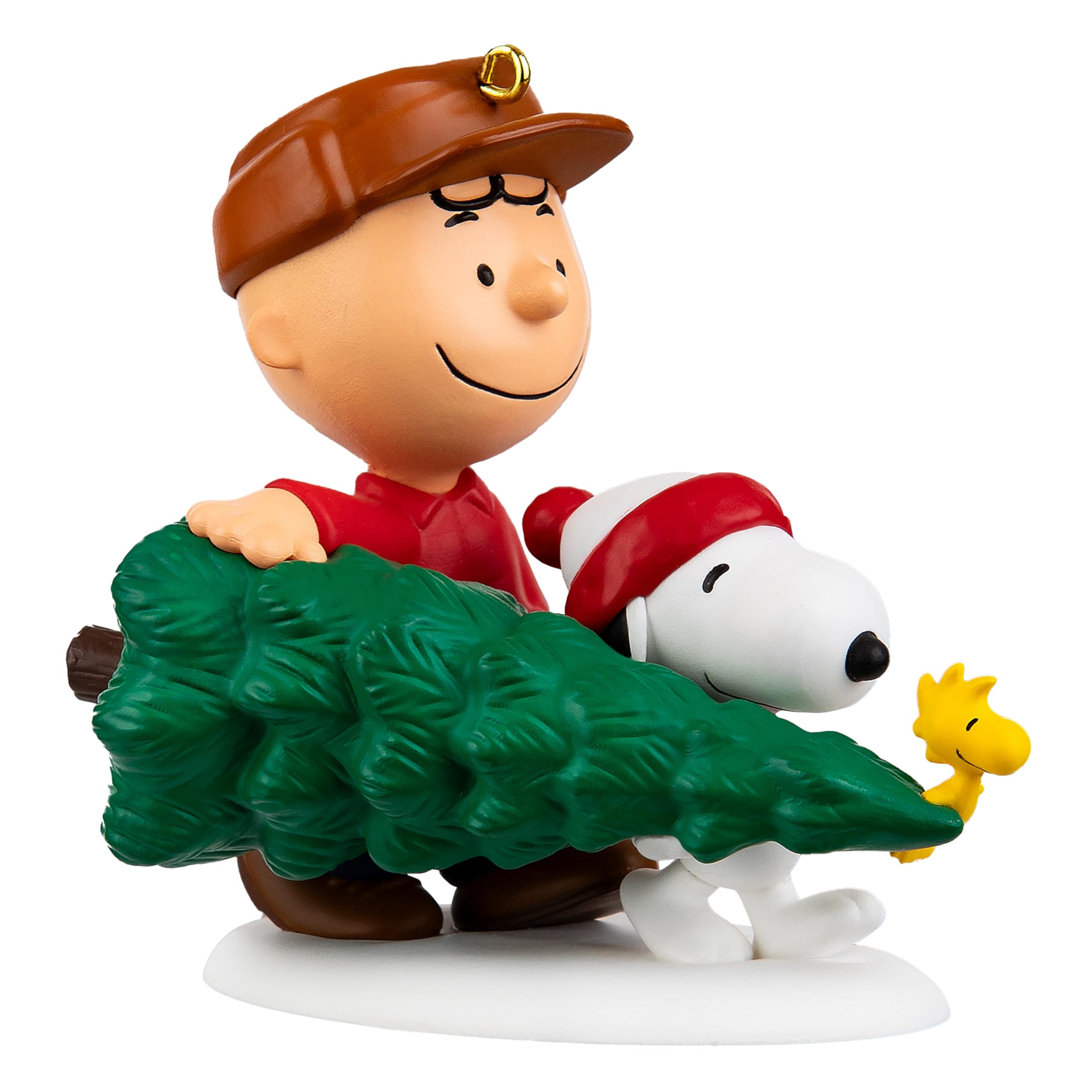 Hallmark Keepsake PEANUTS Hanging Ornament - Charlie Brown, SNOOPY & WOODSTOCK with Tree