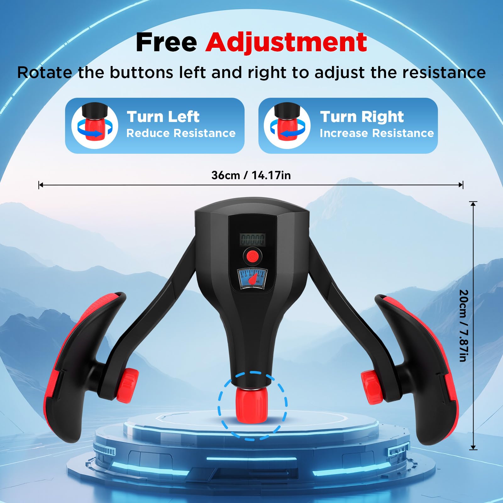 Thigh Trainer Pelvic, Appareil de Musculation des Cuisses 0-132lb, Entraîneur de Muscle Pelvien avec Compteur, Appareil Musculation Fessier, Fitness Entraîneur pour Les Fessier Cuisses